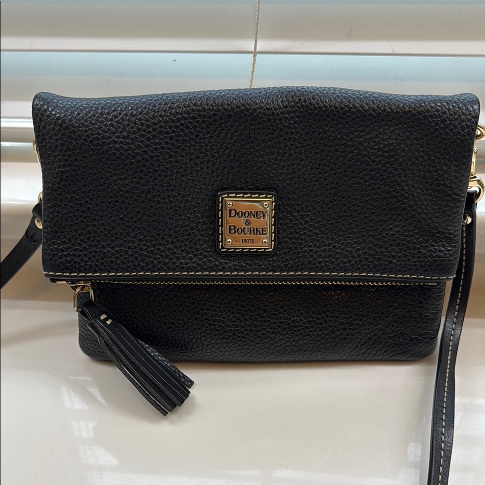 Dooney & Bourke Black Leather Crossbody Bag